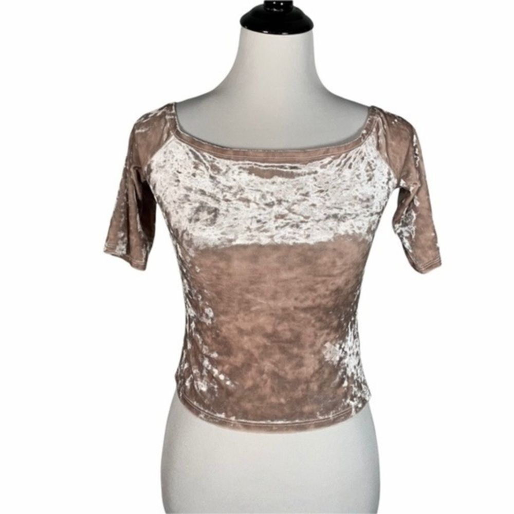 FOREVER 21 | Crushed Velvet Crop Top